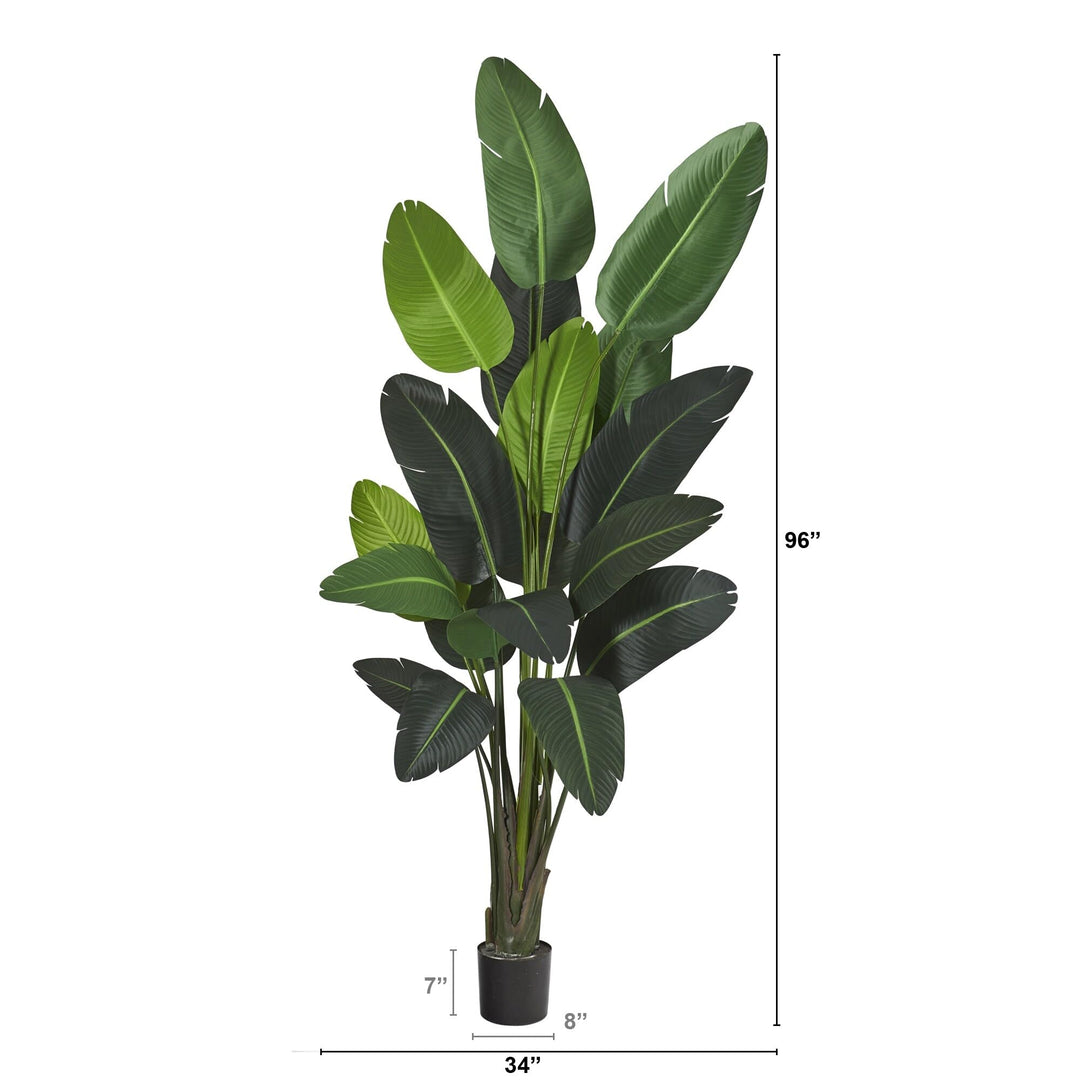 Nearly Natural 8' Traveler's Palm Artificial tree - Diamond Home USA
