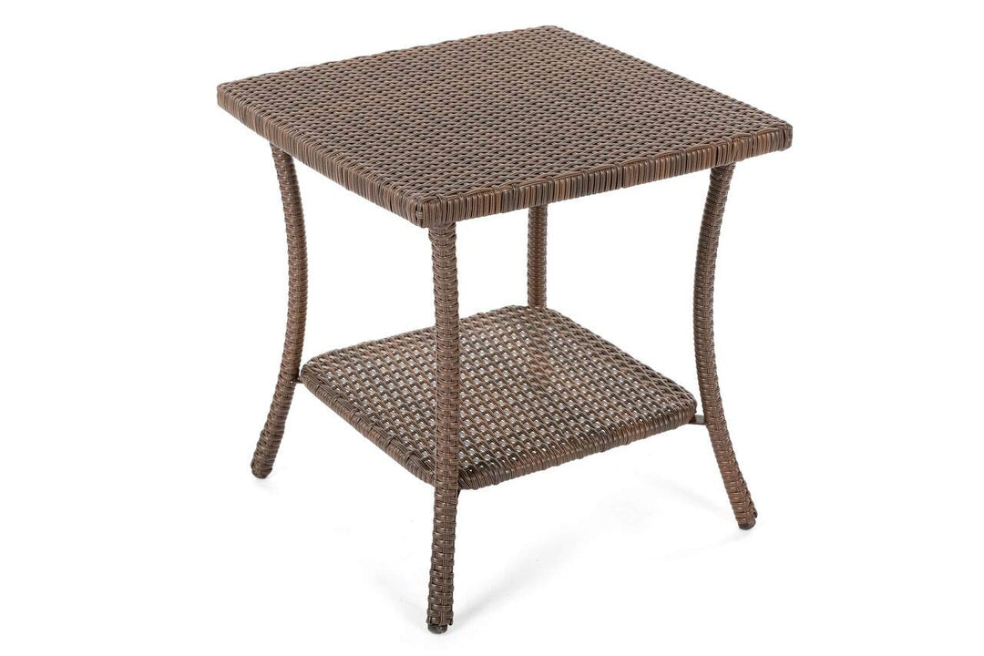 W Unlimited Leisure Collection Outdoor Garden Patio Furniture End Table Dark