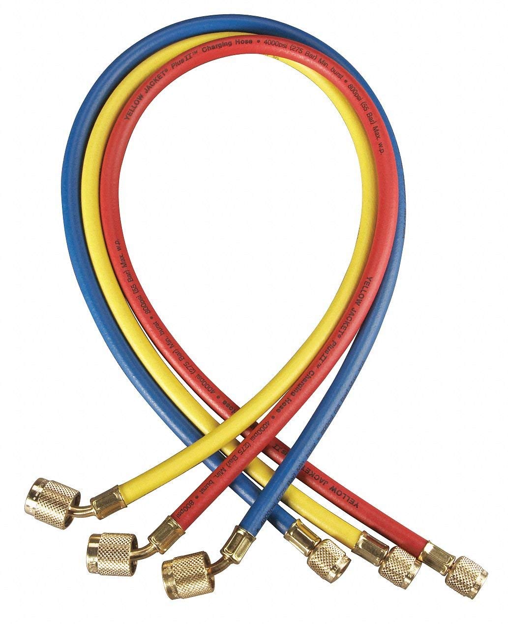 Yellow Jacket Manifold Hose Set Low Loss 60 in