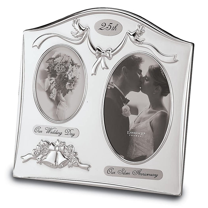 Satin Silver-plated 25th Anniversary Our Wedding Day 3.5x5 Photo Silver 4x6