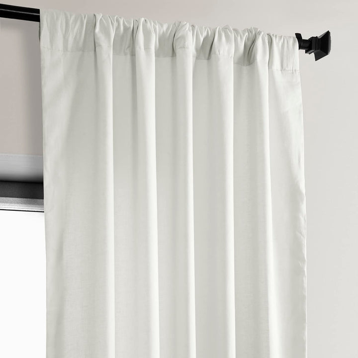 HPD Half Price Drapes 100% Euro Linen Room Darkening Curtains for Bedroom & 50 X 108 - Warm White - Diamond Home USA