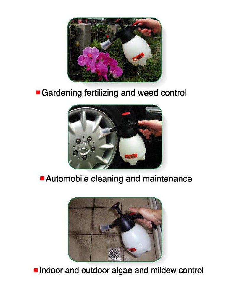 SOLO 418 2 Liter One-Hand Pressure Sprayer Red and White - Diamond Home USA