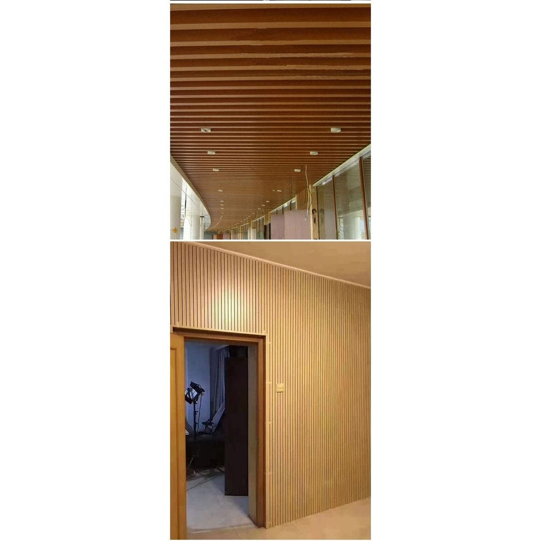 93 in. X 6 in 0.8 Solid Wood Wall Siding Board (Set of 3pc) 3pc+1pc Endtrim