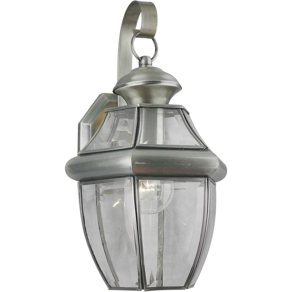 Forte 1201-01-34 One Light Outdoor Lantern Pewter - Diamond Home USA