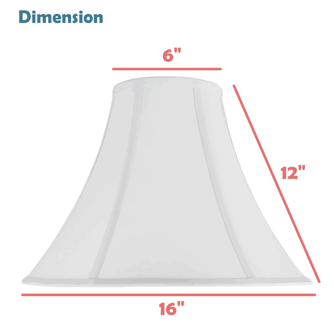 Aspen Creative 30081 Transitional Bell Shape Spider Construction Lamp Shade in - Diamond Home USA