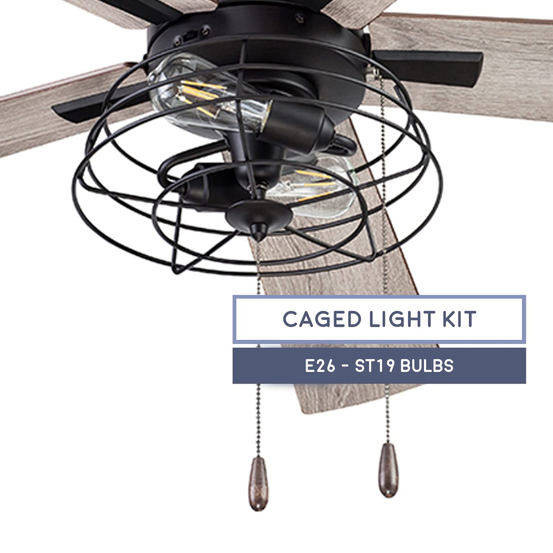 Prominence Home Marshall 52 Inch Industrial Style LED Ceiling Fan with Light - Diamond Home USA