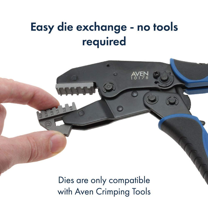 Aven 10178 12-22 AWG Crimping Tool for Wire Ferrules - Diamond Home USA