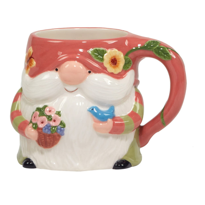 Garden Gnomes 16 Ox. 3-d Mugs Set Of 4 Assorted Designs Multi Color Casual Round - Diamond Home USA