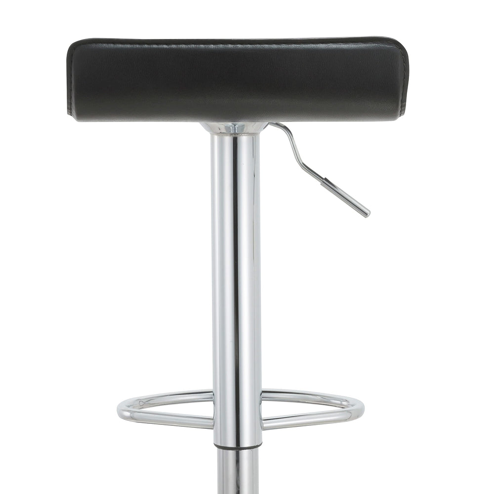 AC Pacific Modern Adjustable Bar Stools (Set of 2) - 23.5-31.5" h White - Diamond Home USA