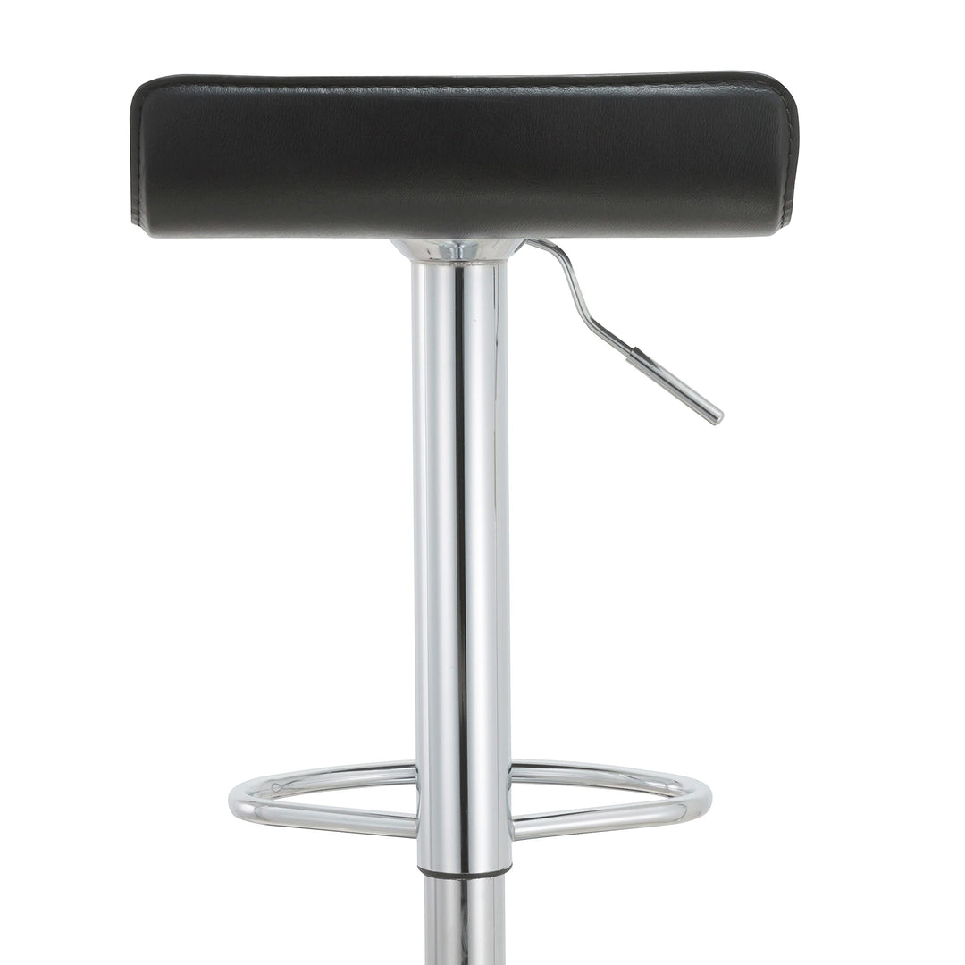 AC Pacific Modern Adjustable Bar Stools (Set of 2) - 23.5-31.5" h White - Diamond Home USA