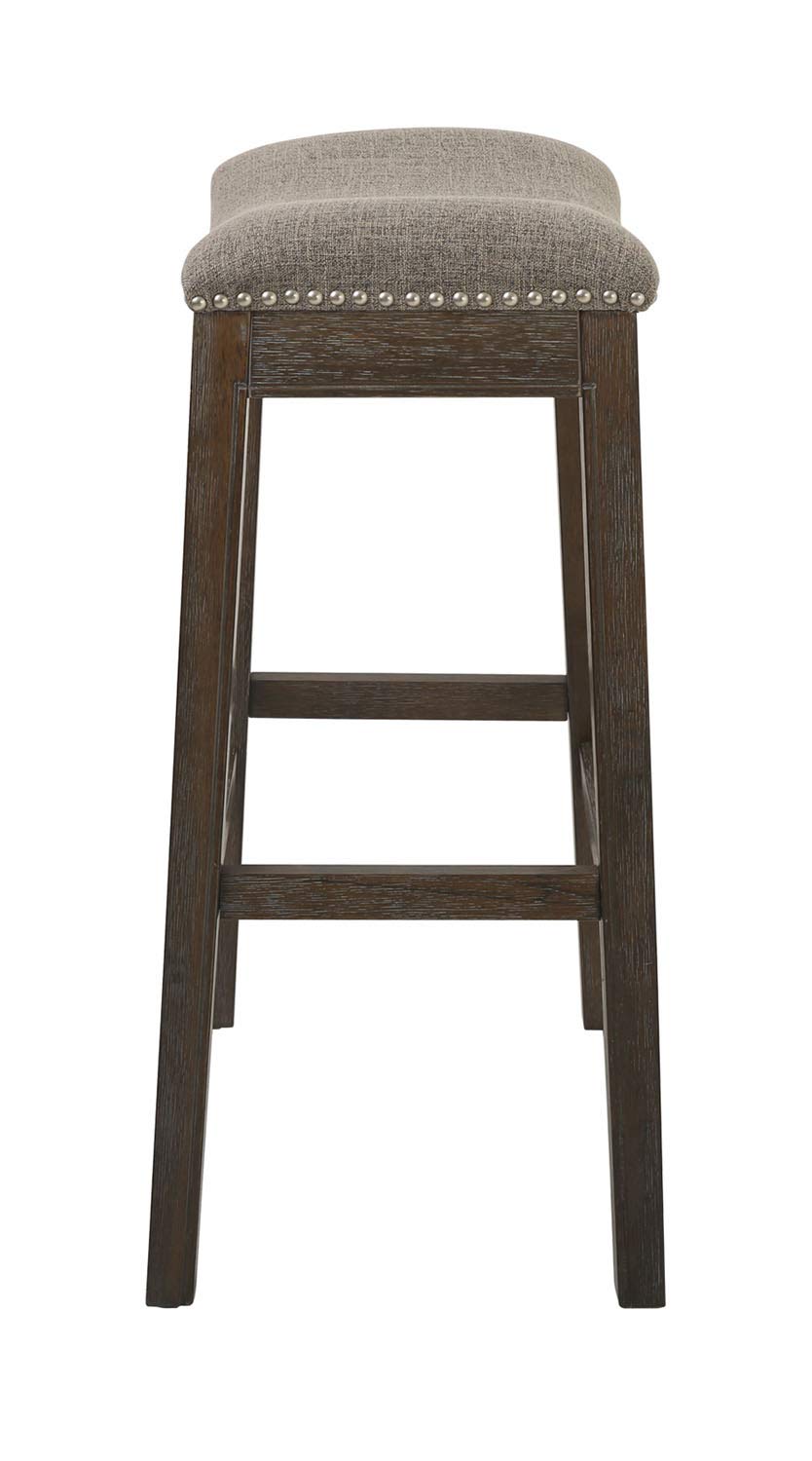 Ashton Shoreline Indoor Sadie 30" Bar Height Stool with Erin Cobble Fabric - Diamond Home USA