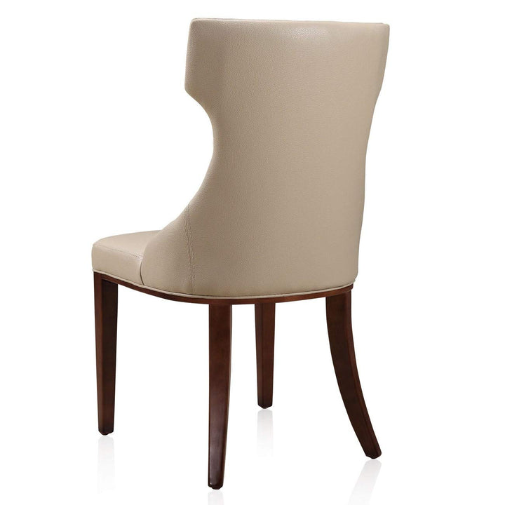 International Design USA Regis' Camel Leather Dining Chairs Set of 2 Saddle - Diamond Home USA