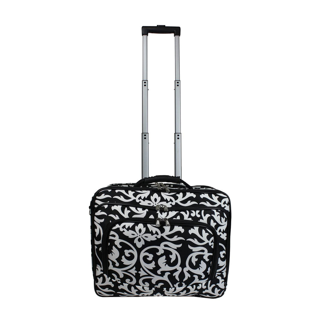 World Traveler Women's Damask Rolling 17-inch Laptop Case One Size - Diamond Home USA