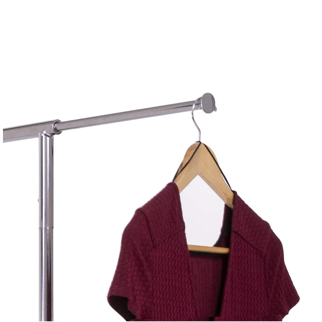 Econoco Double Hangrail Rolling Clothes ck- Heavy Duty Collapsible Clothing - Diamond Home USA
