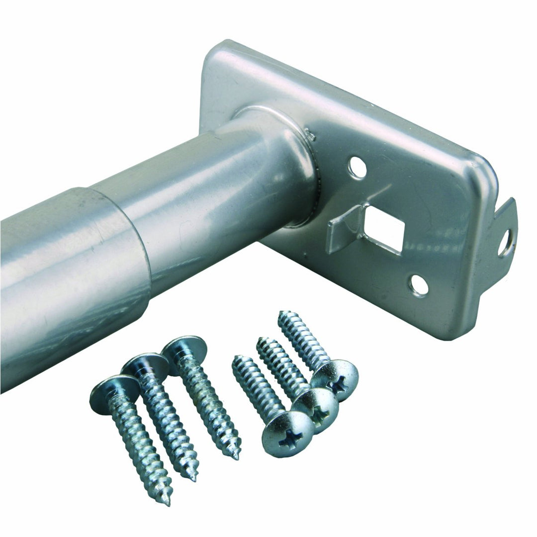 Knape & Vogt Adjustable Closet Rod 72-120 inch Platinum