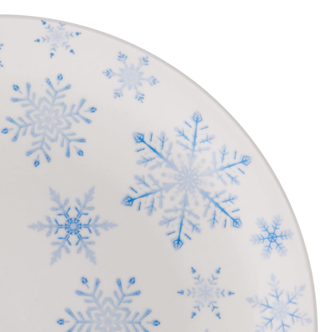 Studio Nova Winter Snowflakes 18 Piece Dinnerware Set Service for 6 Multicolor - Diamond Home USA