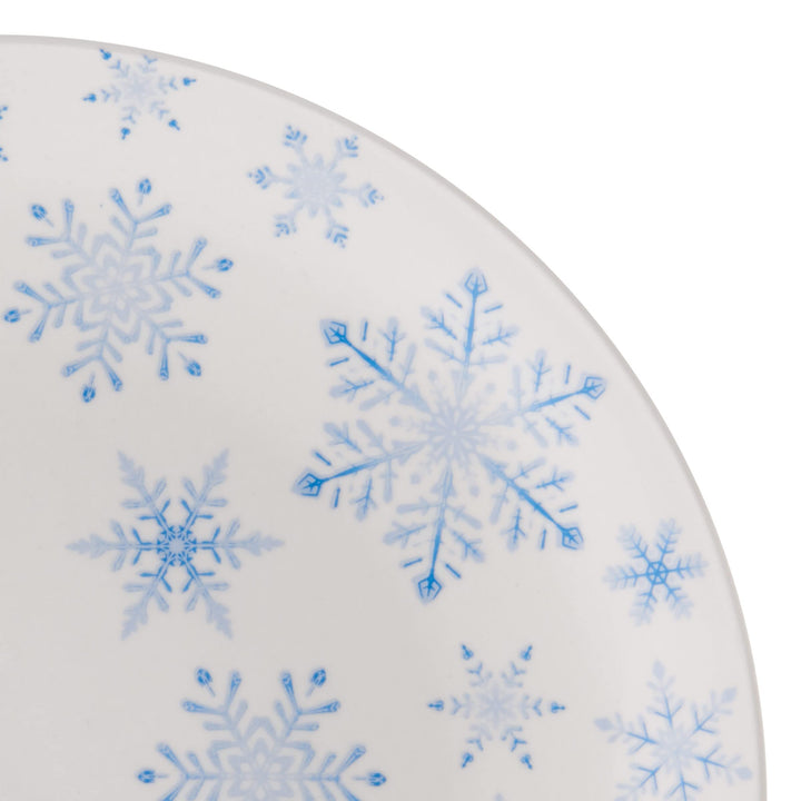 Studio Nova Winter Snowflakes 18 Piece Dinnerware Set Service for 6 Multicolor - Diamond Home USA