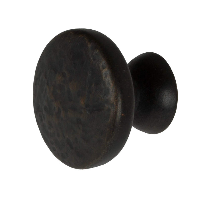 1.25 inch Oil Rubbed nze Round Hammered Finish Cabinet Knobs (Pack of 10) - Diamond Home USA