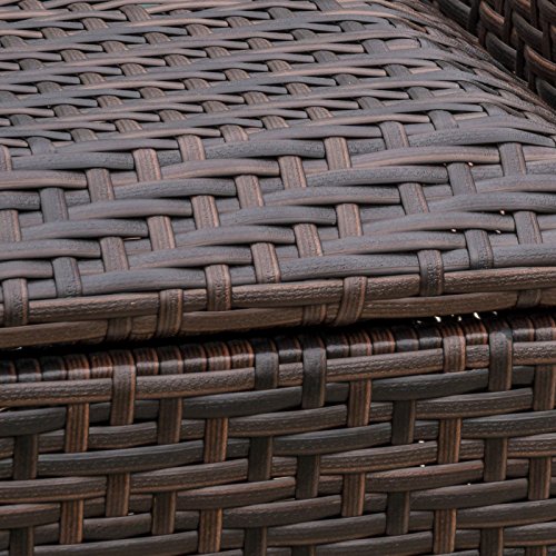 Outdoor Wicker Storage Bench Seat Box