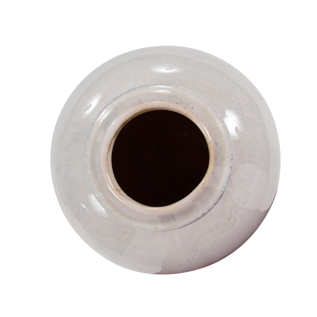 Oversized Ceramic Floor Vase Beige Modern Contemporary - Diamond Home USA