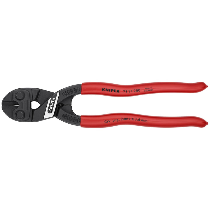 Knipex 8" Cobolt Compact Bolt Cutters Recessed Blade - Plastic Grip
