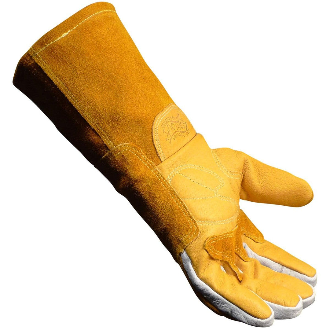 Caiman Premium Pig Grain MIG/Stick Welding Gloves Flame Resistant Cotton - Diamond Home USA