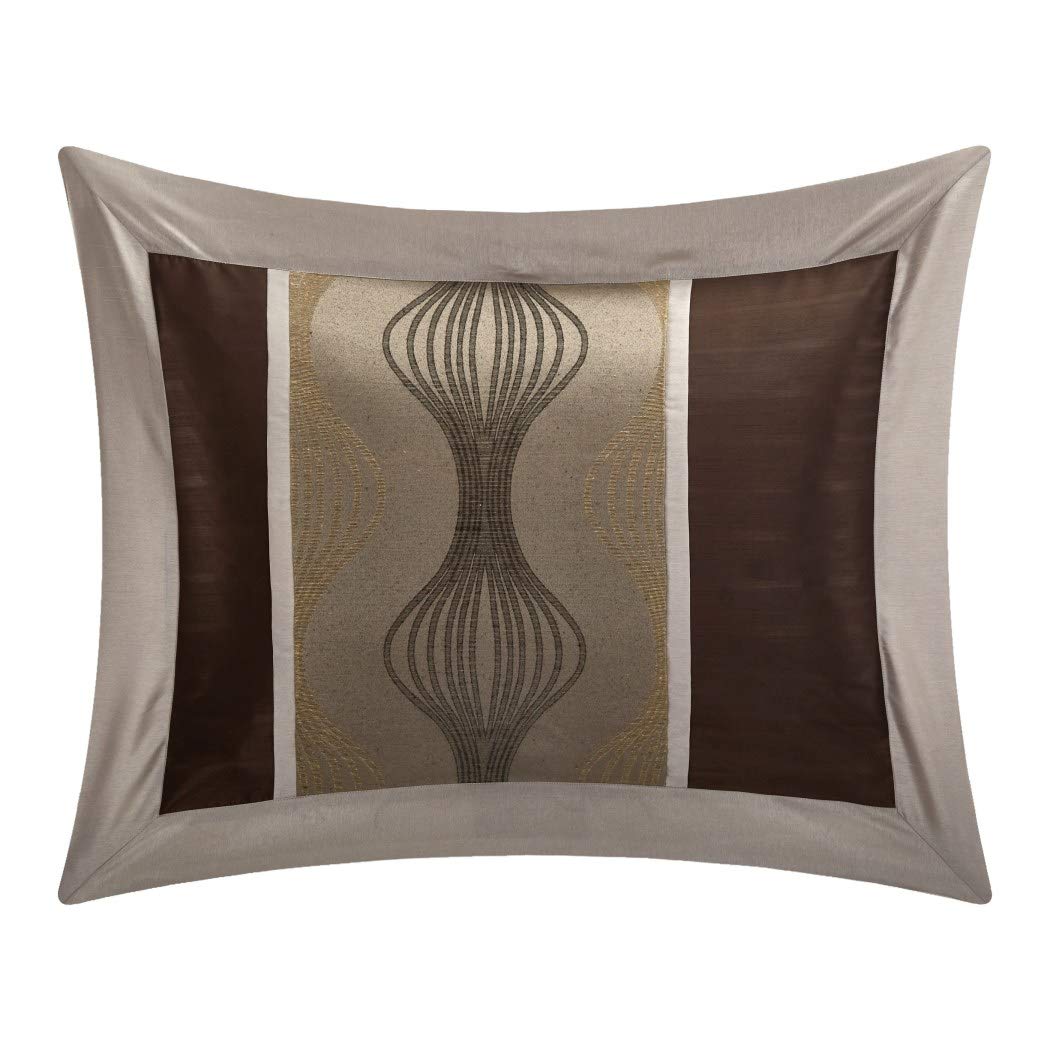 7 Piece n Color Geometric Comforter Cal California Set