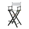 Casual Home Black Frame/White Canvas 30" Bar Height Directors-Chairs