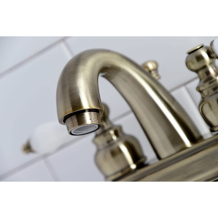 Kingston ass KB5612PL Restoration 4-Inch Centerset Lavatory Faucet Polished