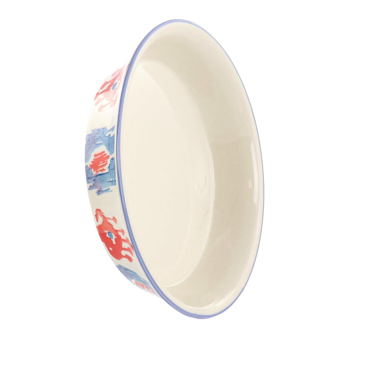 Spice Tia Sweet Basil 1.5 Quart Round Stoneware Pie Dish Multi Color 1 Piece - Diamond Home USA