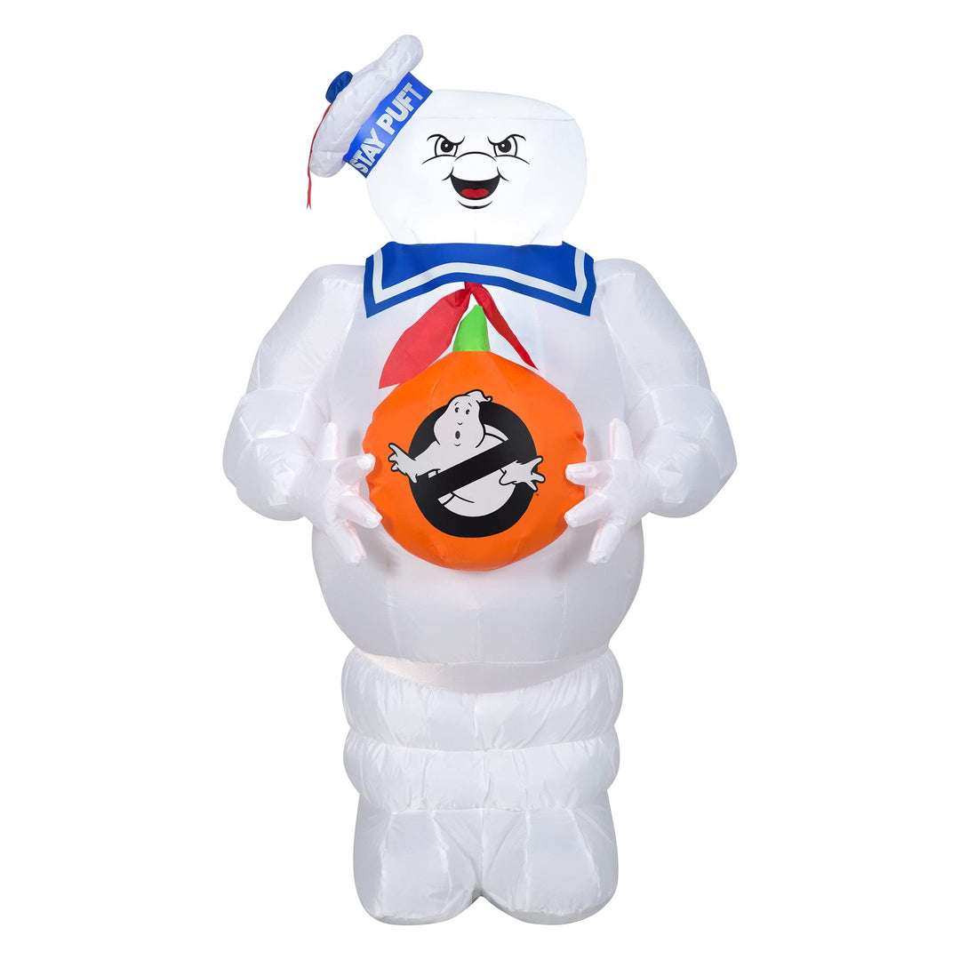 42" Inflatable Halloween Stay-puft Marshmallow Man 42 in White Polyester