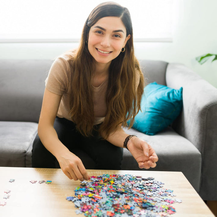 MasterPieces 500 Piece Jigsaw Puzzle for Adults Family Or Youth Shaped Kiss - Diamond Home USA