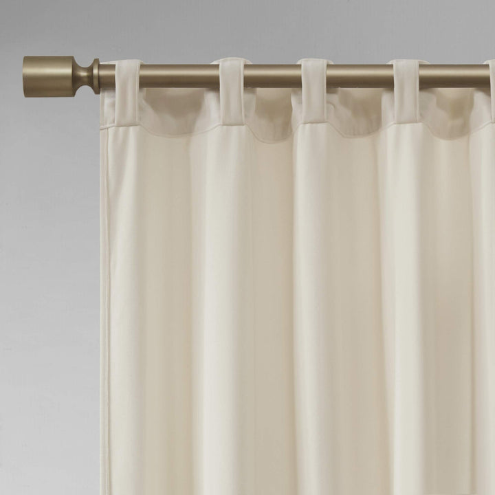 510 DESIGN Colt Room Darkening Poly Velvet Rod Pocket/Back Tab Window Panel Pair