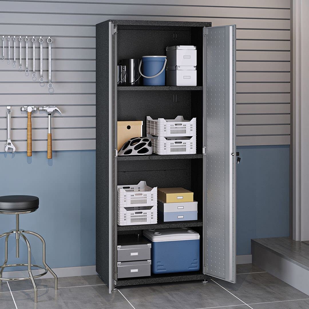 Manhattan Comfort Fortress 74.8 Tall Garage Cabinet Grey - Diamond Home USA