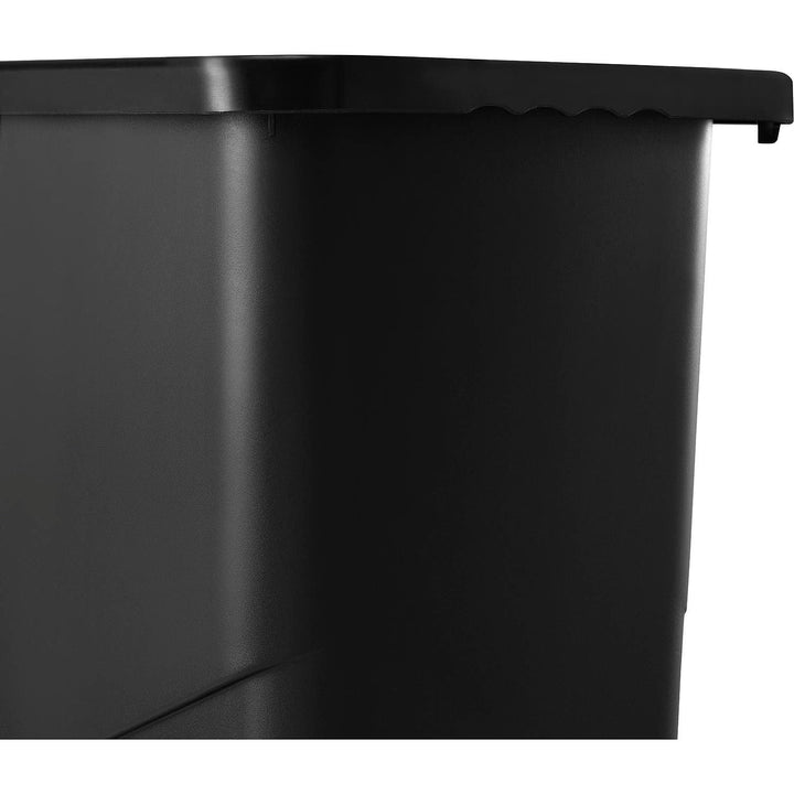 Global Industrial Slim Trash Container 23 Gallon Black - Diamond Home USA