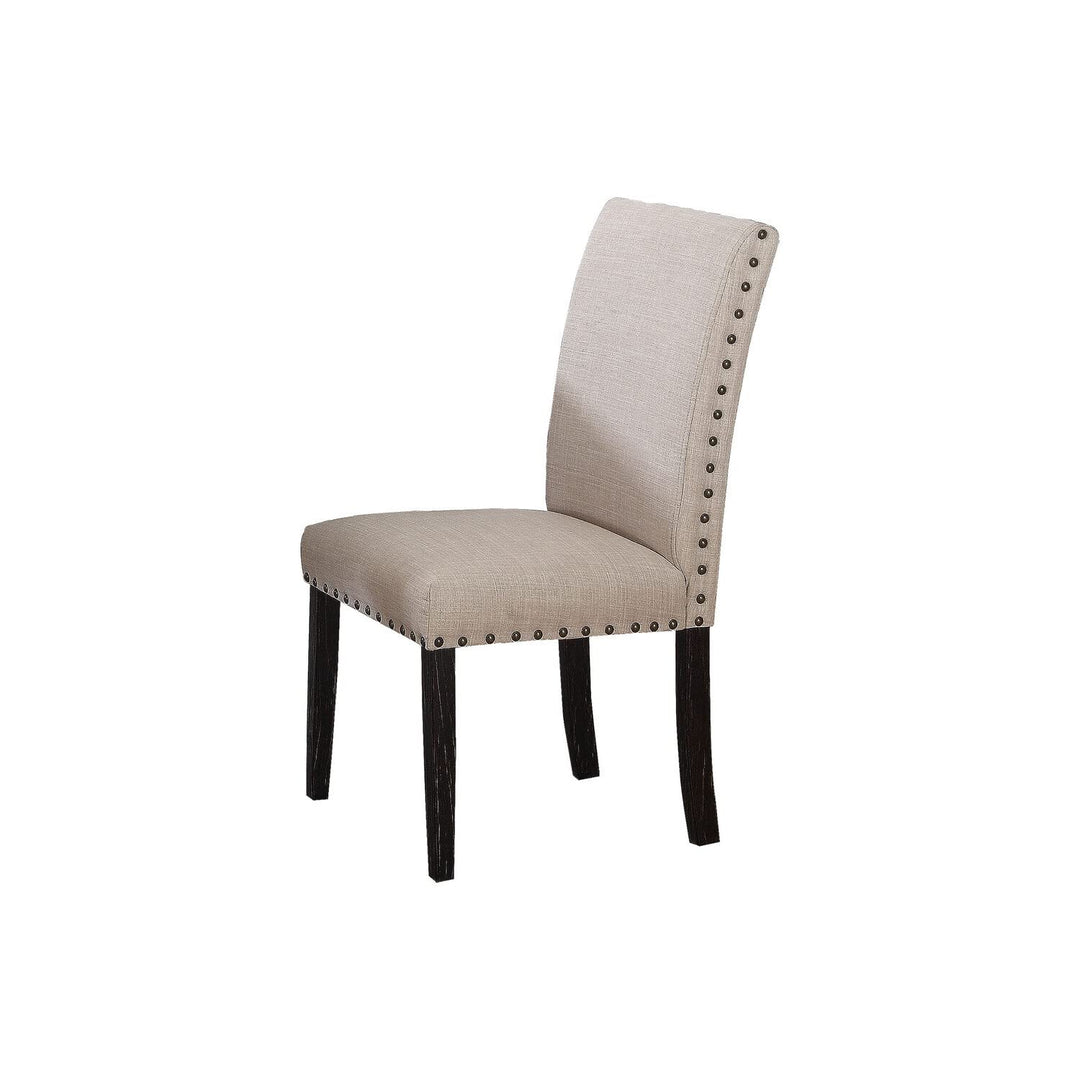 Best Master Furniture Celeste Antique Dining Chairs Set of 2 Taupe