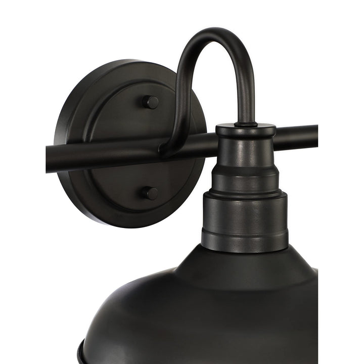 Black Finish Industrial 3-light Metal Vanity Light Modern Contemporary Bronze - Diamond Home USA