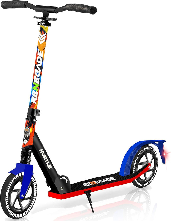 Hurtle Renegade Kick Scooters for Kids Teenagers Adults- 2 Wheel Kids Scooter