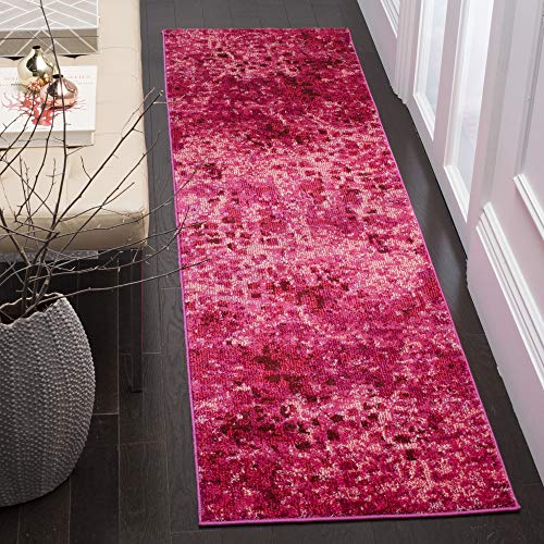 SAFAVIEH Monaco Collection Runner Rug - 2'2" x 8' Grey & Light Blue Boho Chic - Diamond Home USA
