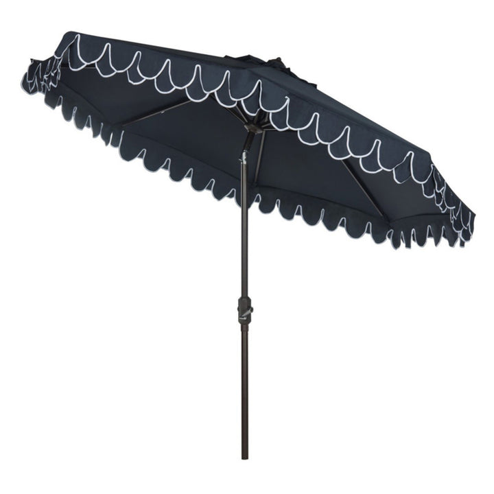 Safavieh PAT8006C Outdoor Collection Elegant Valance Auto Tilt Umbrella 9' - Diamond Home USA