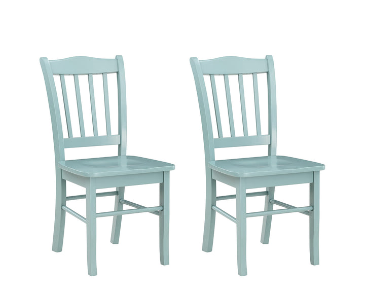 Boraam Colorado Shaker Dining Chairs Set of 2-Walnut 17" L x 21" W x 36" H Aspen - Diamond Home USA