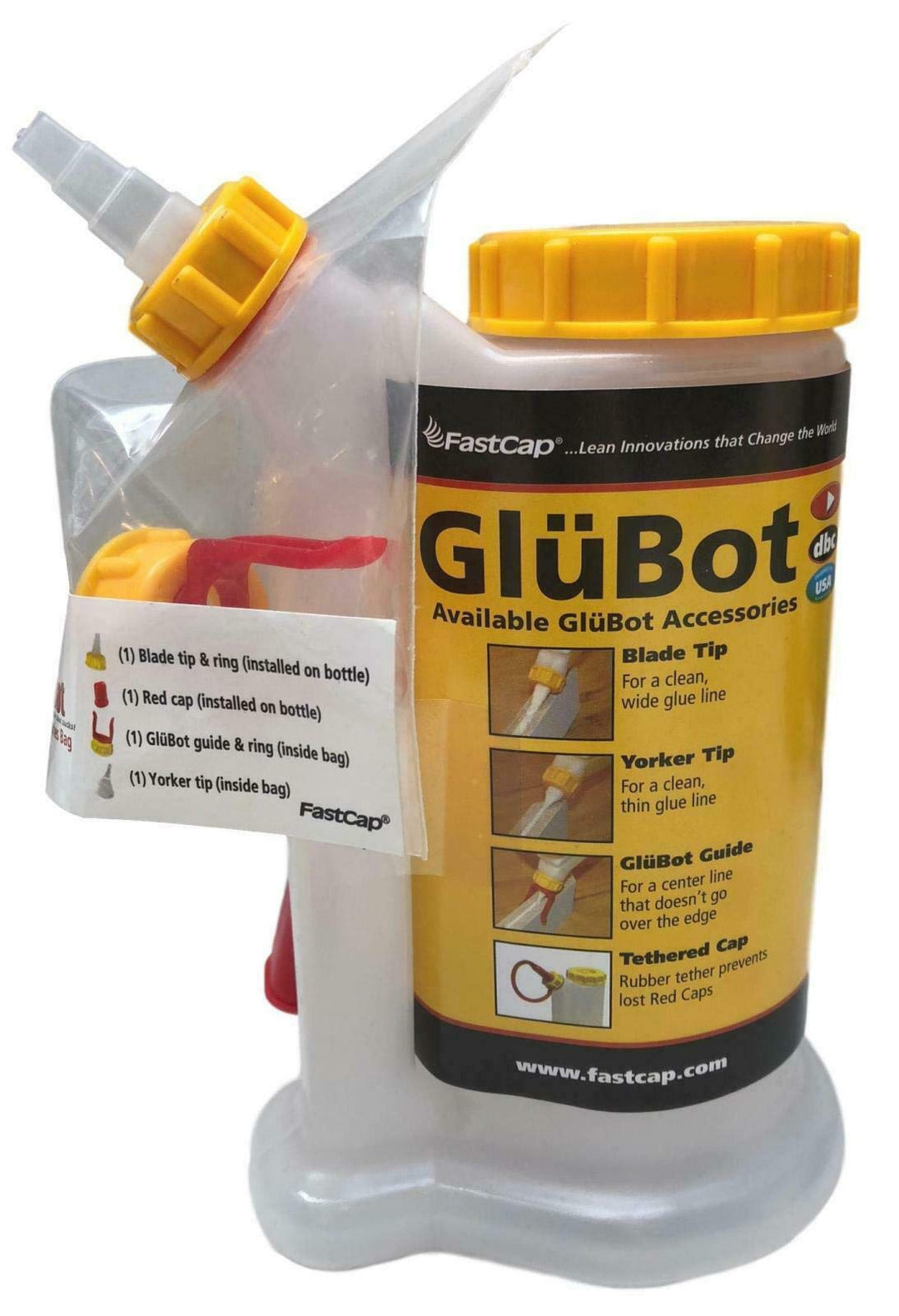 FASTCAP GLU-BOT GLUE BOTTLE (16OUNCES)