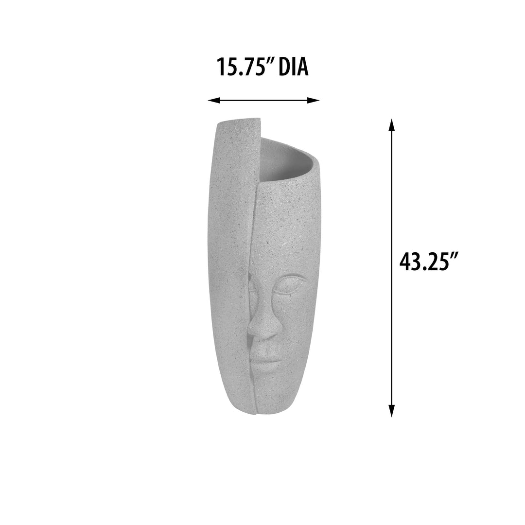 Bourgeois Tall Face Planter 43.25 Inches Tall - Diamond Home USA