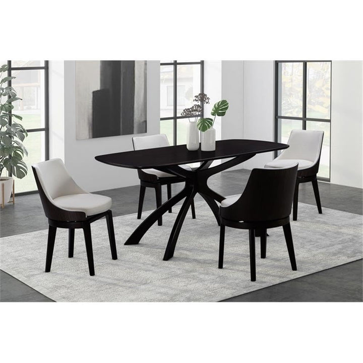 Boraam Orleans Dining Chairs 20" L x 23" W x 30" H Cream/Black - Diamond Home USA