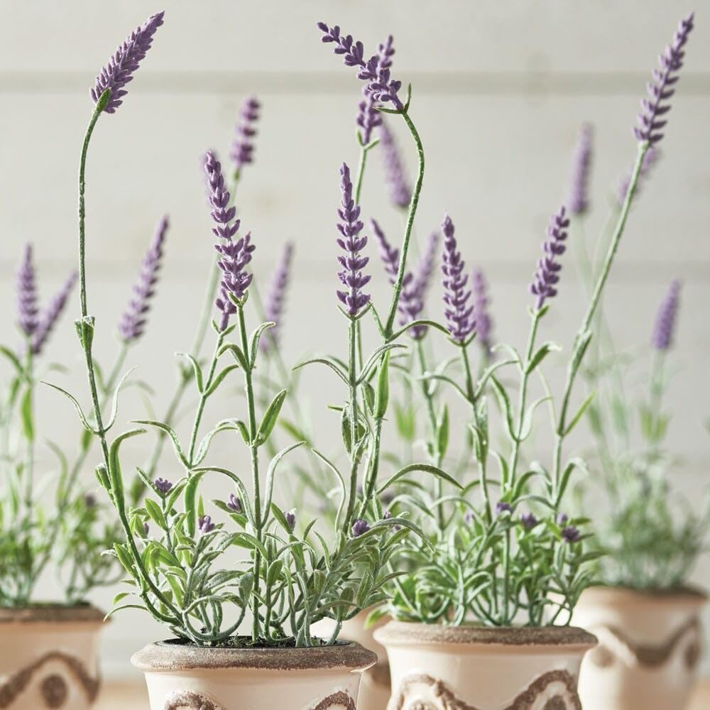 French Lavender Drop-in 13" Set of 6 Purple - Diamond Home USA
