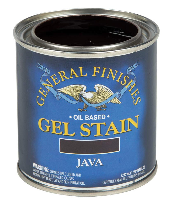 General Finishes Oil Base Gel Stain 1/2 Pint Java