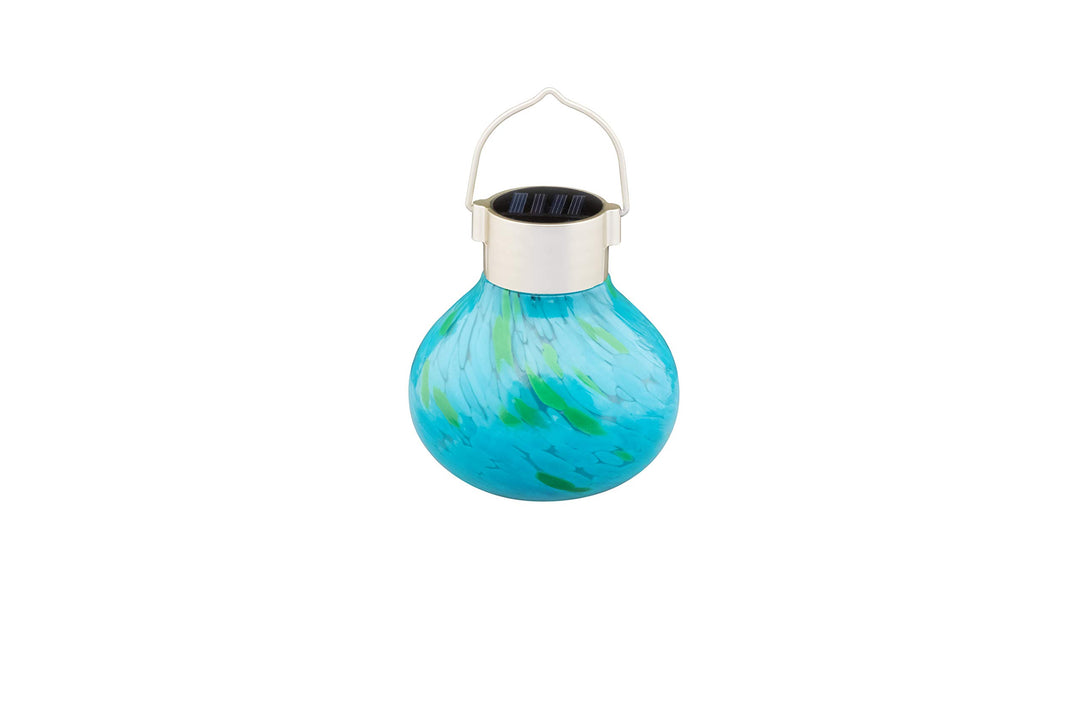 Allsop Home and Garden 30565 Allsop Solar Glass Tea Lantern-Mint