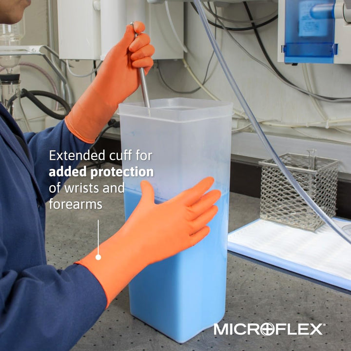 MICROFLEX Blaze N48 7mil Disposable Nitrile Gloves w/Extended Cuff for - Diamond Home USA