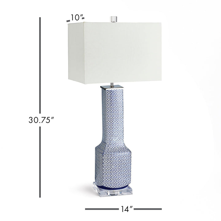 Tower Lamp Blue Traditional - Diamond Home USA