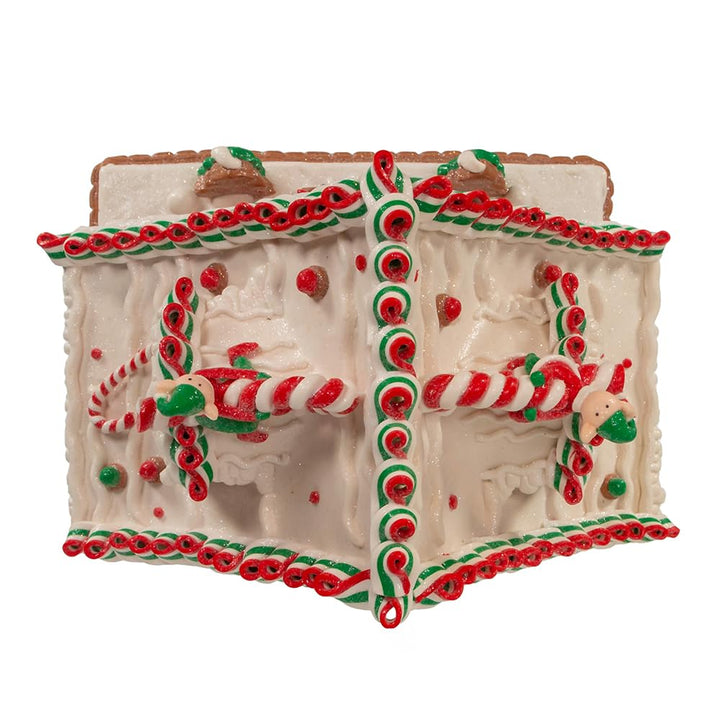 Kurt S. Adler Kurt Adler 10.5-Inch Battery-Operated Light Up Santa's Workshop - Diamond Home USA